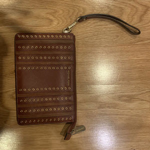 Michael Kors Brooklyn Medium Grommet Suede and Lea